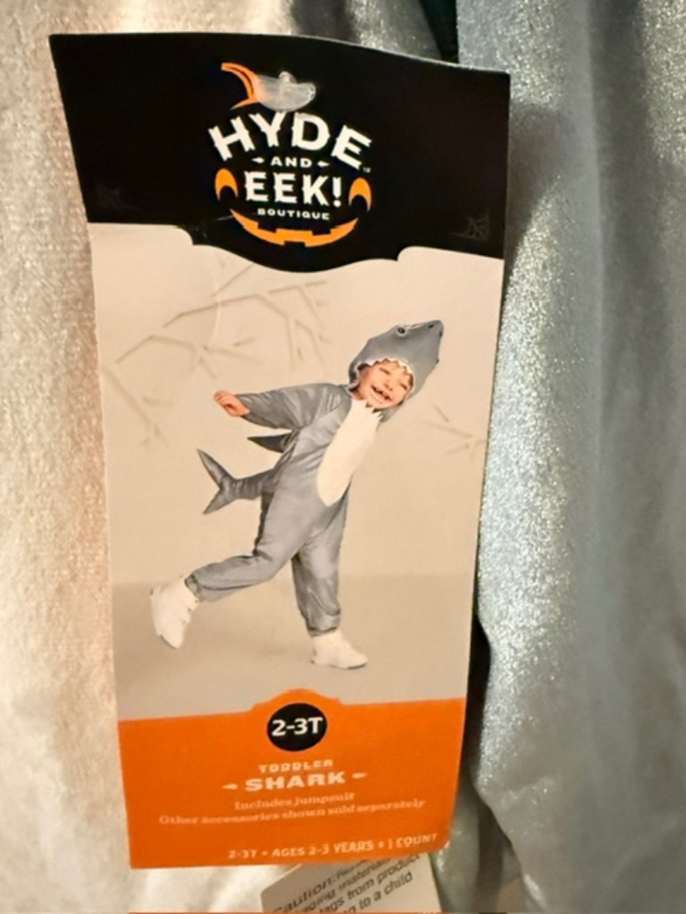 Hyde & Eek plush shark halloween costume